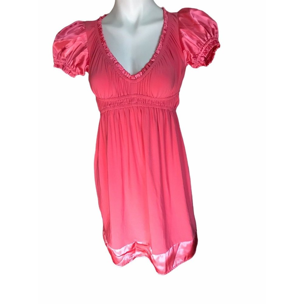 A List Baby Doll Peasant Pullover Top Mini Dress